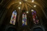 Interior View Of Cathedral Of Saint-etienne Metz Lorraine Mosell Stock Photo