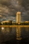 View Of Riga City From The Riverside Stock Photo