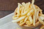 French Fries In A Bowl Stock Photo