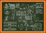 Kid's Art , Doodle  Illustration Stock Photo