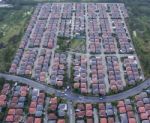 Aerail View Of Home Village And Real Estate Business In Bangkok Thailand Stock Photo