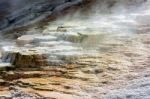 Mammoth Hot Springs Stock Photo