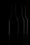 Contours Of Dark Beer Bottles Stock Photo