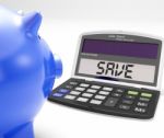 Save Calculator Shows Bargains Specials And Sale Stock Photo