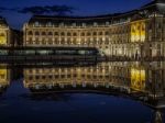 Miroir D'eau At Place De La Bourse In Bordeaux Stock Photo