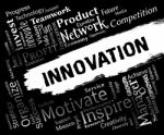 Innovation Words Represents Ideas Transformation And Ideas Stock Photo