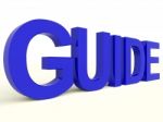 Guide Word For Guidance Stock Photo