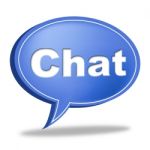 Chat Message Represents Communicate Networking And Call Stock Photo