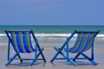 Beach Chairs Stock Photo