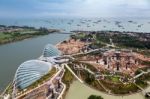 View Of The New Botanical Gardens Under Construction In Singapor Stock Photo