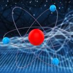 Atom Molecule Indicates Experiments Research And Chemical Stock Photo