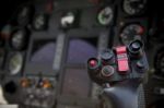 Helicopter Control Stick Stock Photo