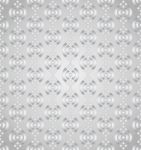 Silver Abstract Lotus Pattern On Silver Background Stock Photo