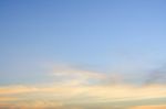 Beach And Sky Sunset Background Stock Photo