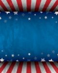 USA Flag In Wall Stock Photo