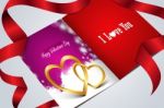 Red Love Heart, Valentines Day Concept Stock Photo