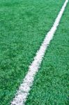 Fake Grass Soccer Field Stock Photo