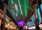 The Fremont Light Experience In Las Vegas Stock Photo