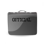 Official Briefcase Stock Photo