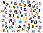 Alphabet On Web Stock Photo