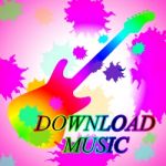 Download Music Indicates Sound Track And Audio Stock Photo