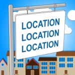 House Location Means Property Residence And Housing Stock Photo