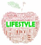 Lifestyle Apple Shows Life Choice And Living Stock Photo