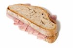 Sandwich With Ham Stock Photo