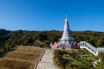 Methanidonnoppha Stupa In Inthanon National Park Stock Photo