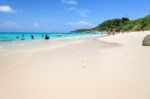 Tourist On The Beach At Koh Miang In Mu Koh Similan, Thailand Stock Photo