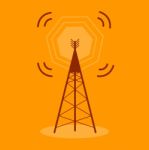 Antenna Communication Icon Stock Photo