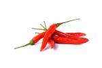 Red Hot Chili Pepper Isolated On A White Background Stock Photo