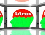 Ideas On Brain On Screen Shows Creative Inventions Stock Photo