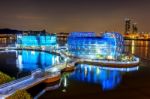 Seoul - August 3: Colorful Of Seoul Floating Island. It Is An Artificial Island Located In Han River. Photo Taken On August 3,2015 In Seoul, South Korea Stock Photo