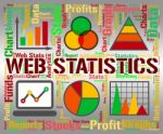 Web Statistics Shows Business Graph And Analysing Stock Photo