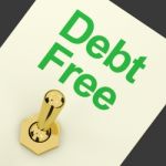 Debt Free Switch Stock Photo