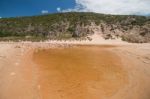 Isolated Beach Stock Photo