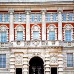 Old Construction In England Europe London Wall Antique And Light Stock Photo