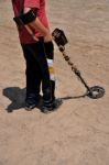 Metal Detector Stock Photo