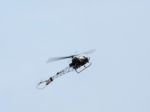 Agusta Bell Sioux Ah Mk1 - Xt131 (g-cicn) Flying Over Dunsfold A Stock Photo