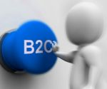 B2c Pressed Shows Business To Consumer And Selling Stock Photo