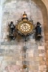 Pendulum Clock In Canterbury Cathedral Stock Photo