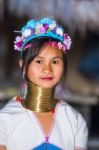 Karen Tribal Girl From Padaung Long Neck Hill Tribe Village Stock Photo