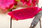 Fresh Dragon Fruit Stock Photo