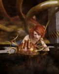 3d Fantasy Illustration,woman Being Attack By A Monster Creature Stock Photo