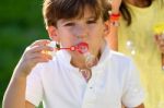 Group Of Childrens Having Fun In The Park Stock Photo