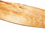 Traditional Baguette On White Background Stock Photo