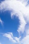 Blue Sky With White Cloud Stock Photo