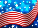 American Flag Background Means National Proud And Identity
 Stock Photo