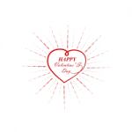 Valentines Day Vintage Lettering Background Stock Photo